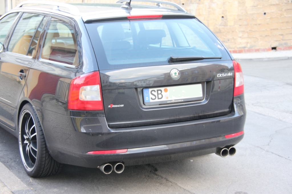 Friedrich Motorsport Duplex Edelstahlanlage, Endrohre 2*2*80mm gefaltet
